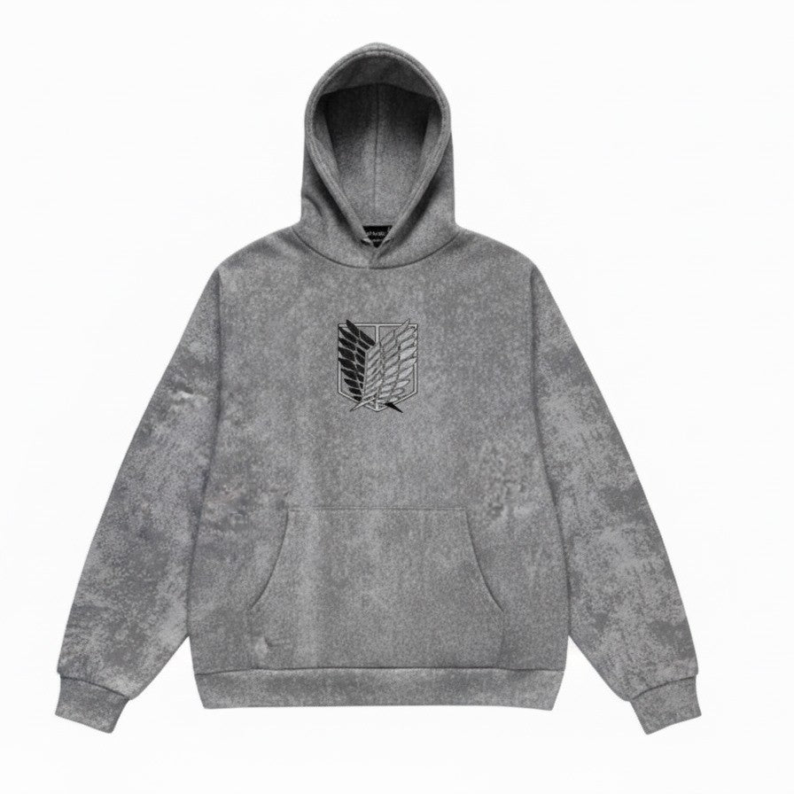 Akman Liwei washed and used hooded sweatshirt