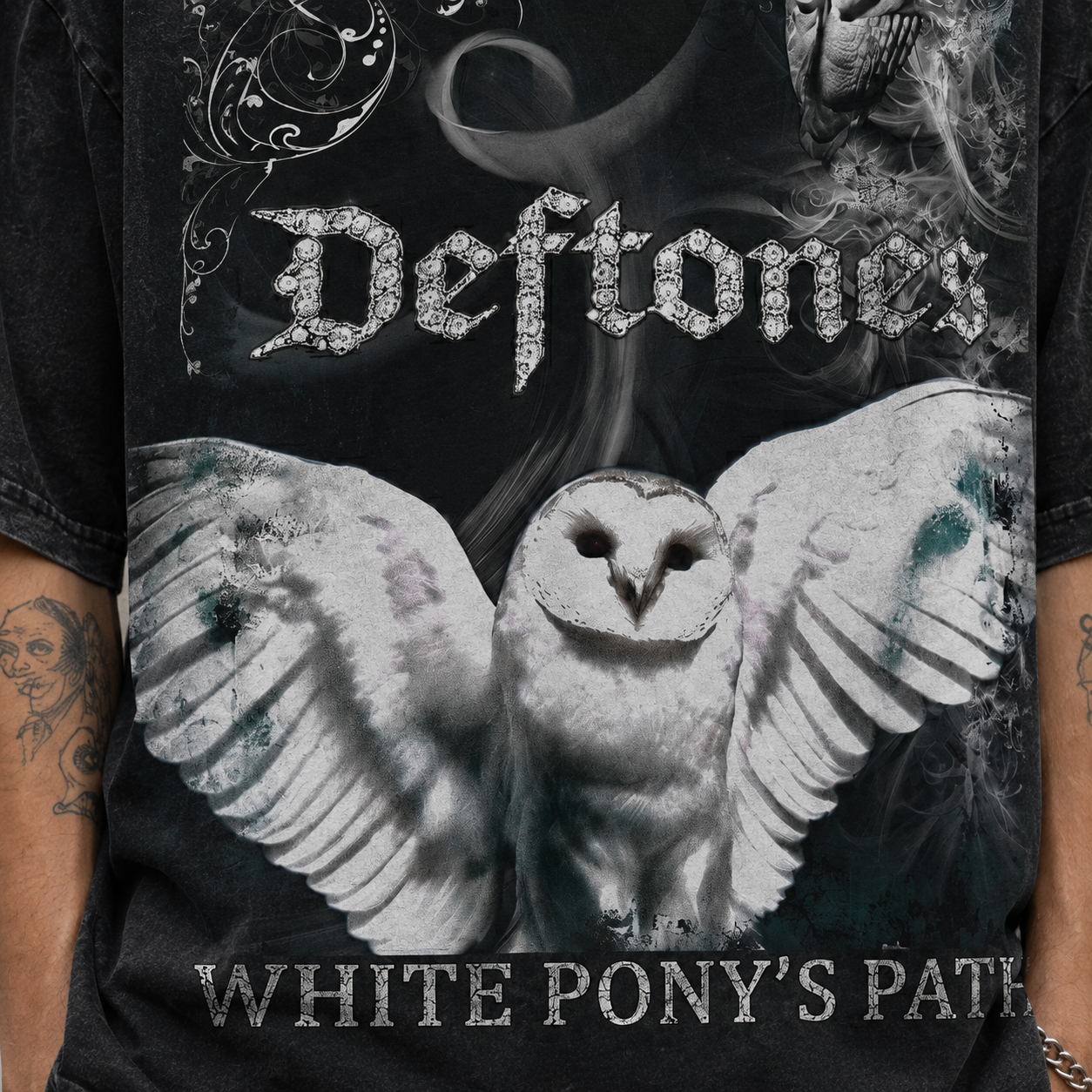 Deftones White Pony Owl Graphic Tee