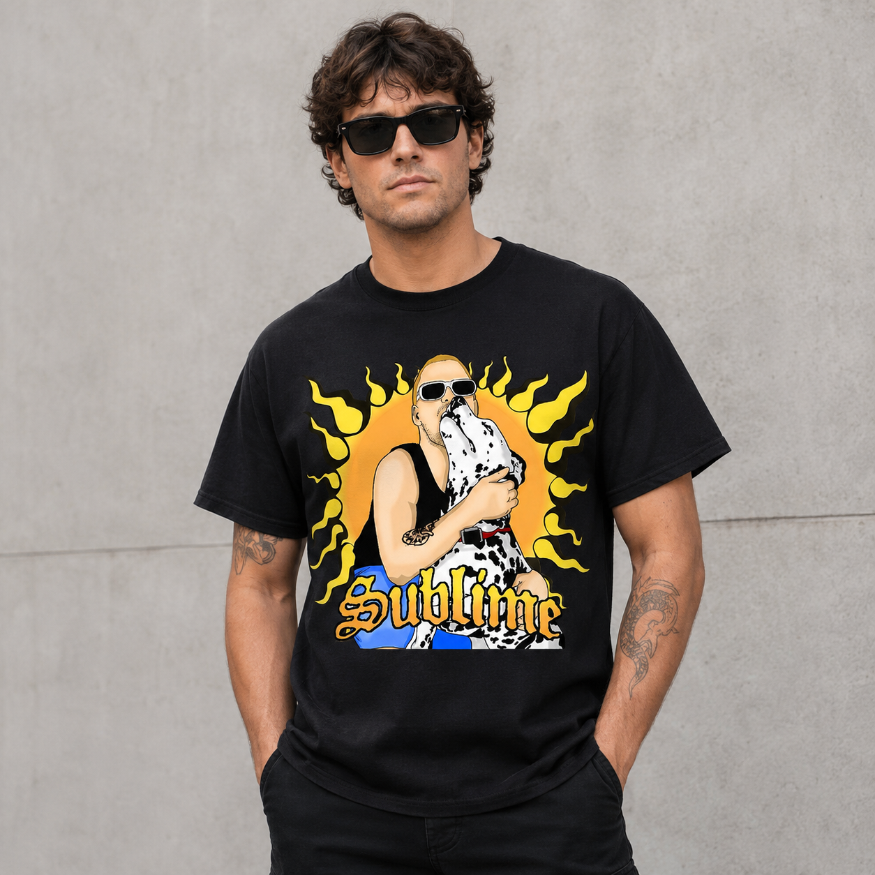 Sublime Vintage Skull Graphic T-Shirt