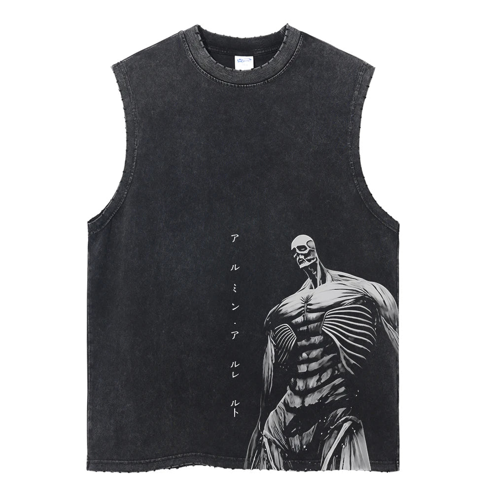 Attack On Titan Colossal Titan Vintage Washed Tank Top