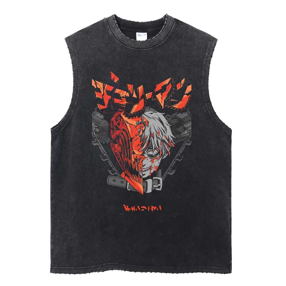 Berserk Guts & Griffith Vintage Washed Tank Top