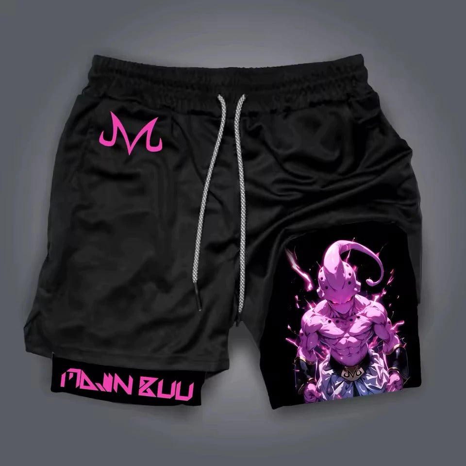 Short Dry-Fit de Compressão Majin Boo DBZ