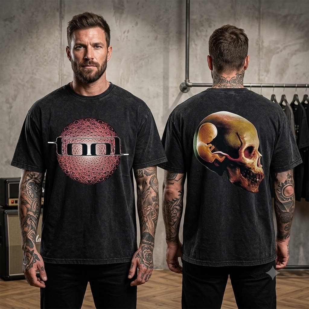 "Ænima" Fetus Skull Oversized Rock Tee
