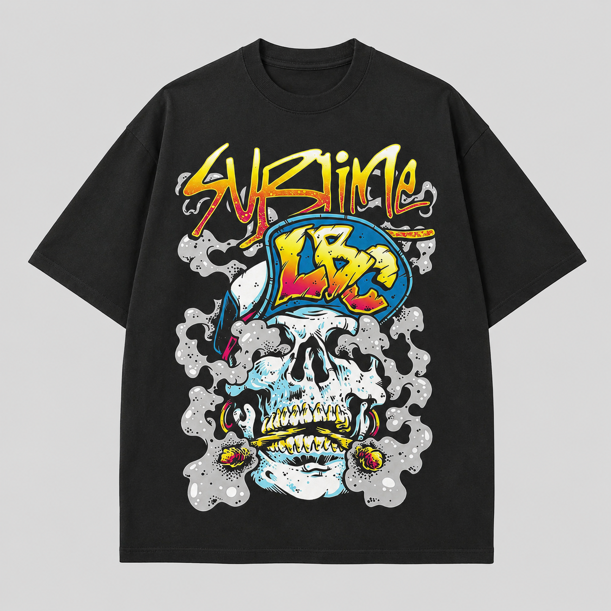Sublime Skull Graffiti Graphic Tee