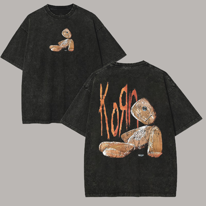 Voodoo Doll Distressed Oversized Nu Metal Tee