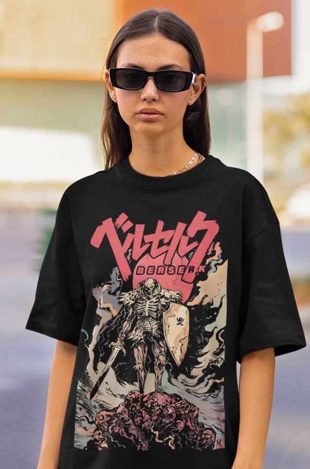 Berserk Guts Dual Print Vintage Washed T-Shirt