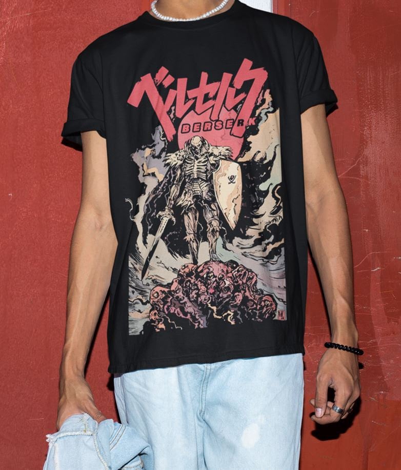 Berserk Guts Dual Print Vintage Washed T-Shirt