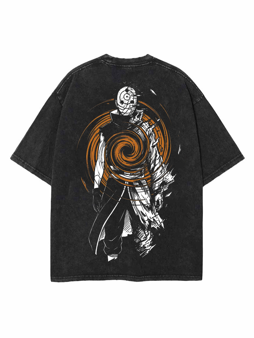 Naruto Obito Uchiha Kamui Vintage Washed T-Shirt