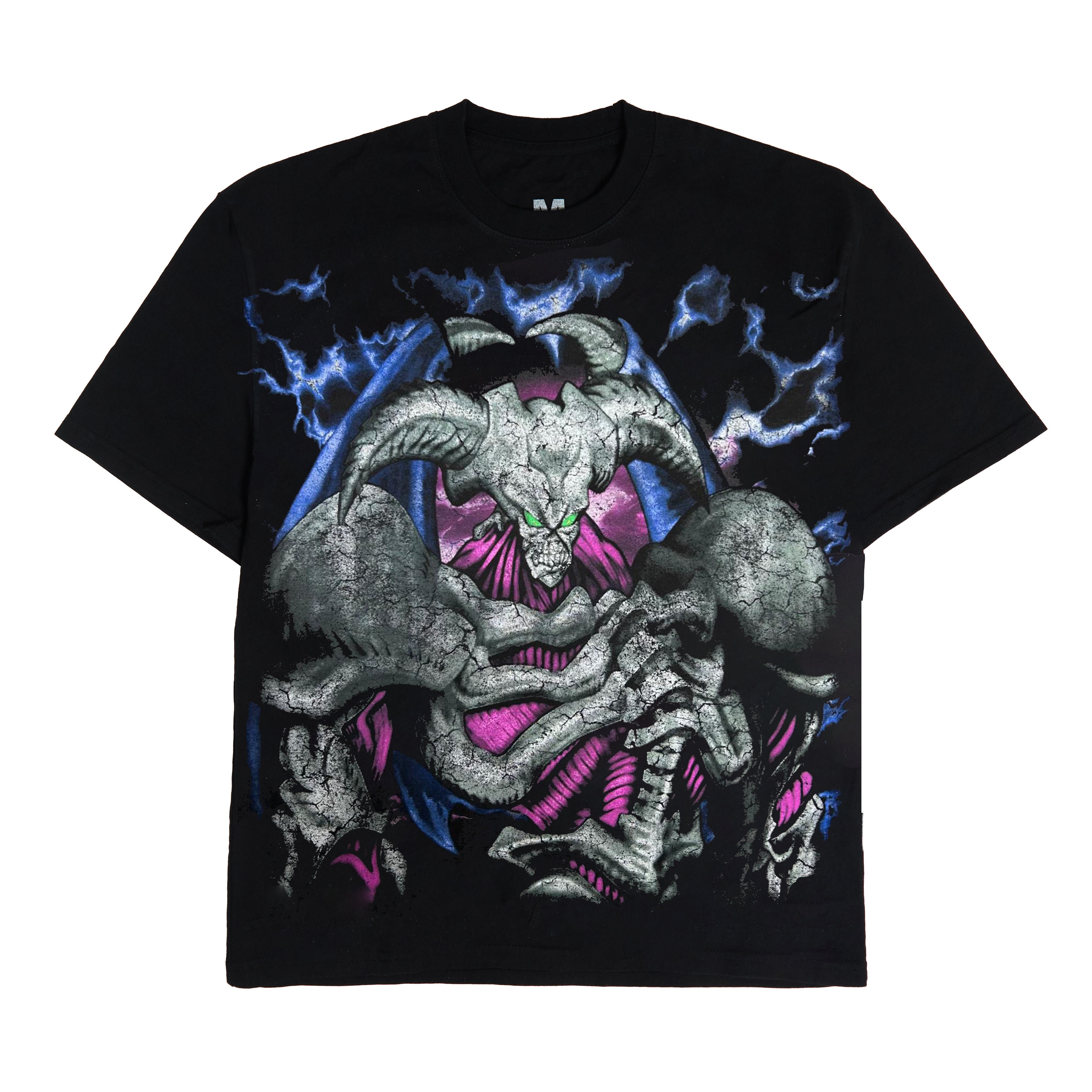 YUGIOH SUMMONED SKULL JUMBO PRINT SHIRT (BLACK)