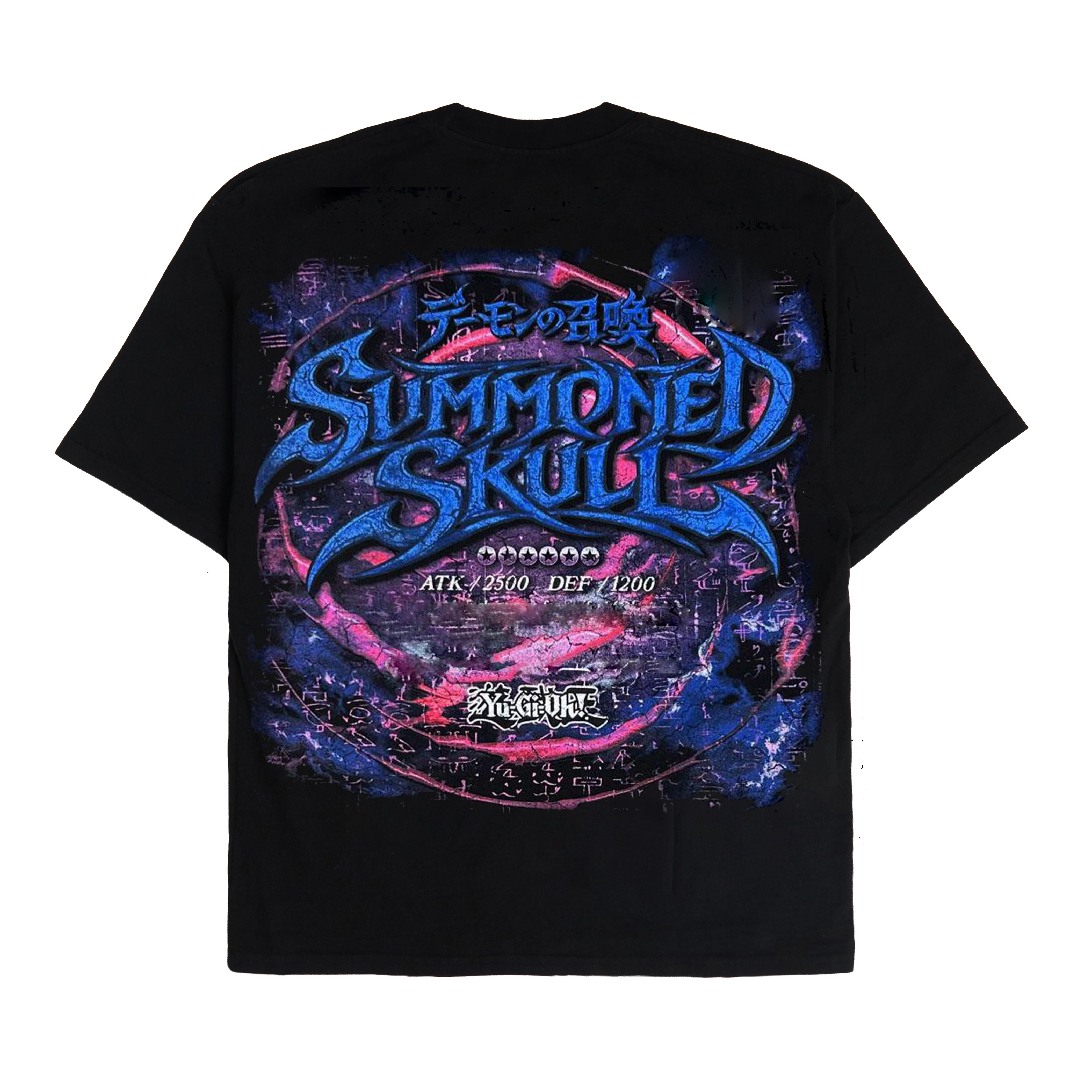 YUGIOH SUMMONED SKULL JUMBO PRINT SHIRT (BLACK)