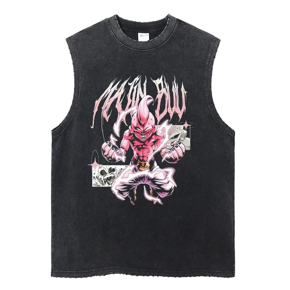 Dragon Ball Z Kid Buu Vintage Washed Tank Top