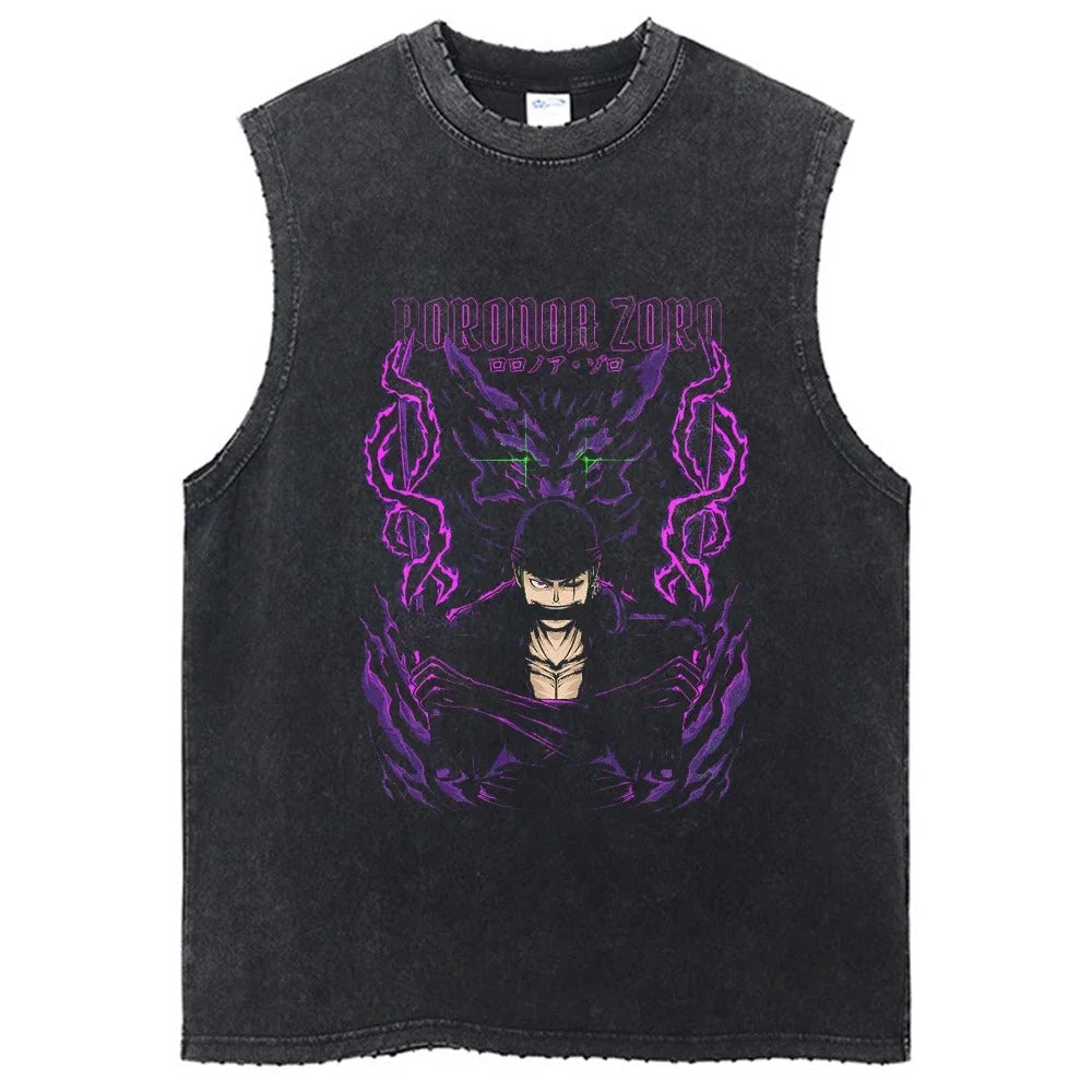 Jujutsu Kaisen Gojo Satoru Vintage Washed Tank Top