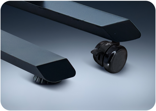 TIVON standing desk with casters