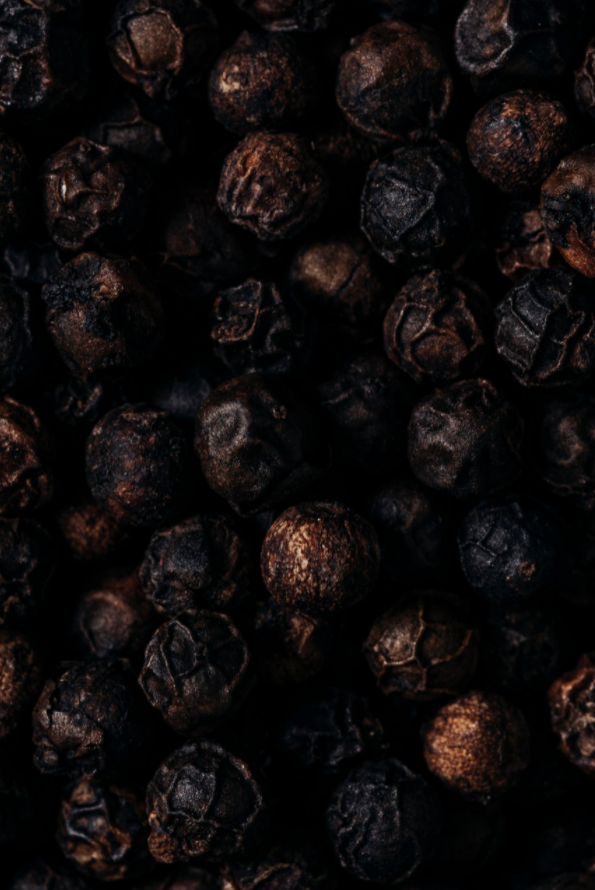 black peppercorns