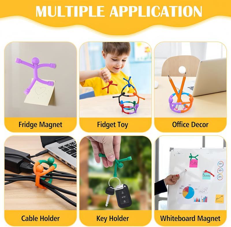 Magnetic Fidget Toys - 10-Pack Bright Solid Colors BPA-ADHD Fidgets, Relaxation - image 6