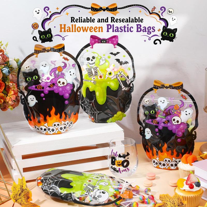 Halloween Goodie Bags Plastic Candy Bag Trick or Treat Bags - image 8