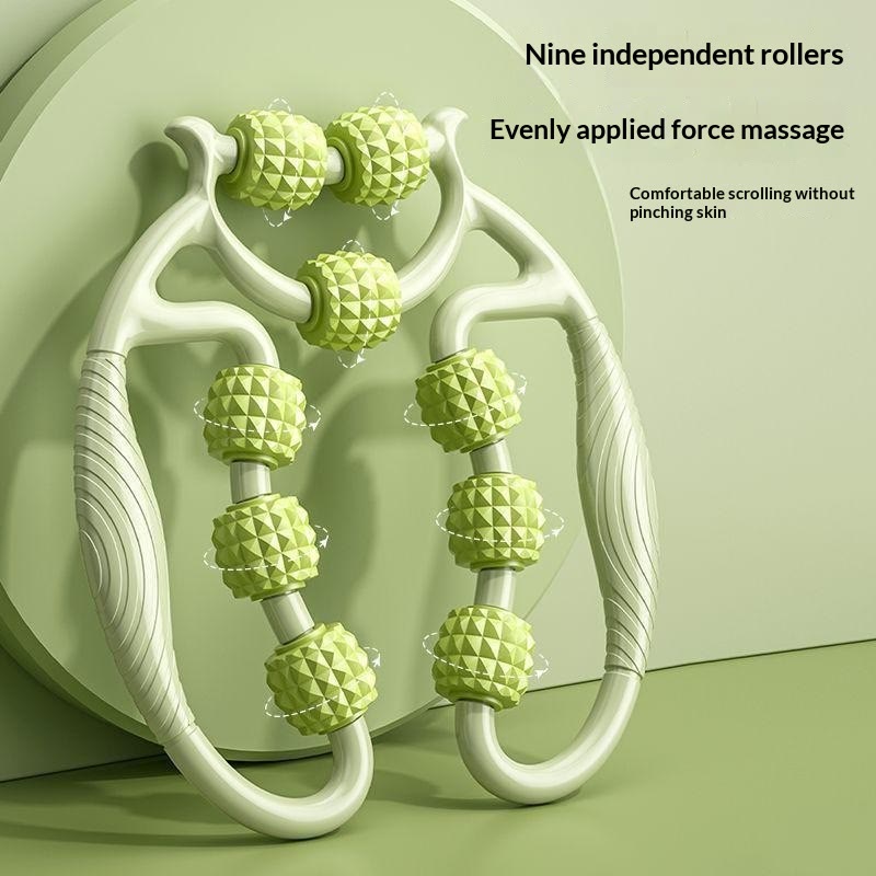 Multifunctional 9-Wheel Leg Massager, Relax Calf Muscle Dredge Meridian for Workout Yoga - image 6