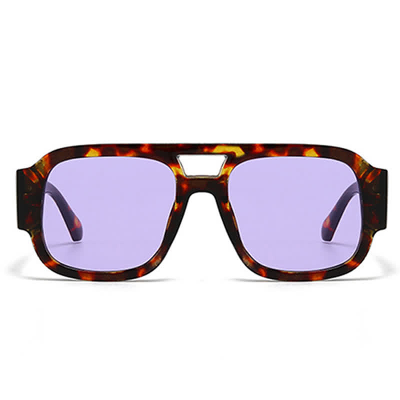 Spykay™ SG61016 Square Frame Double Bridges Classic Thick Sunglasses - image 23