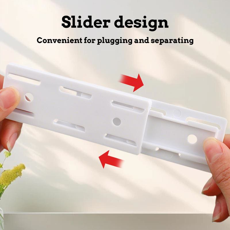 Adhesive Socket Holder – Punch-Free Wall Mount with Cable Organizer Clips - image 4