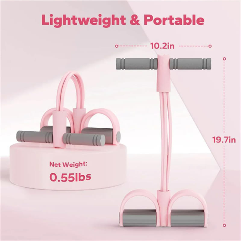 Pedal Resistance Bands With Handles, 6-tube Elastic Yoga Pedal Puller - image 9