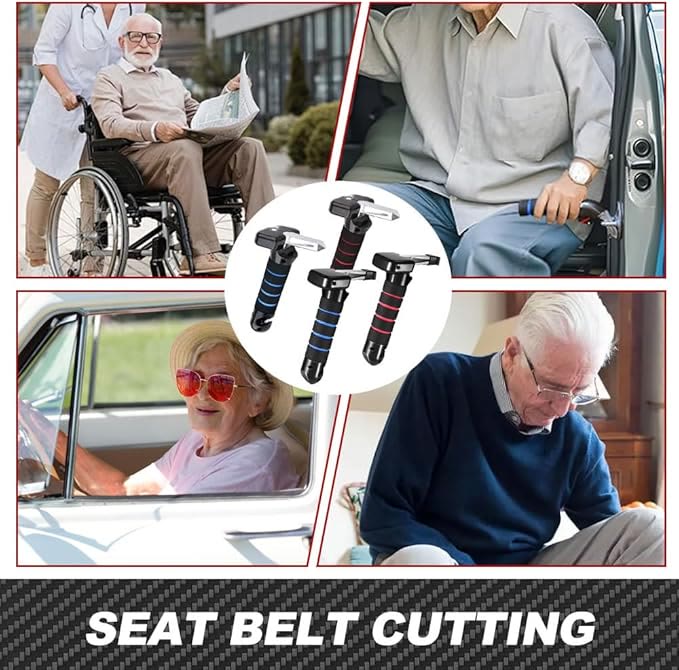 Portable Car Door Assist Handle for Elderly - Auto Support Grab Bar with Emergency Hammer - image 5