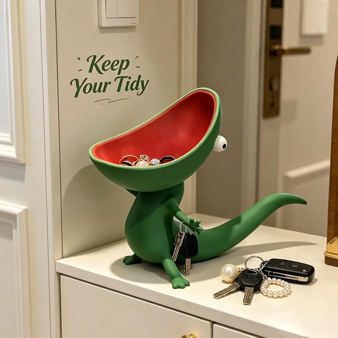 Cute multi-functional lizard stand, monster mouth storage box, soap box - image 6