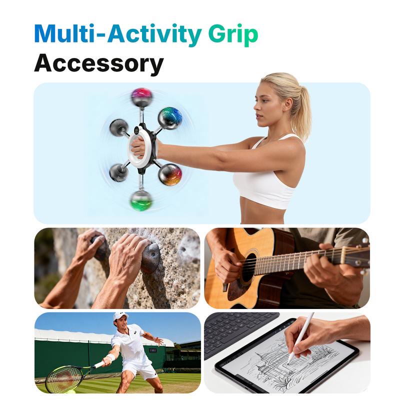 360° Gyroscopic Wrist Trainer with Digital Counter for Grip & Forearm Strength - image 5
