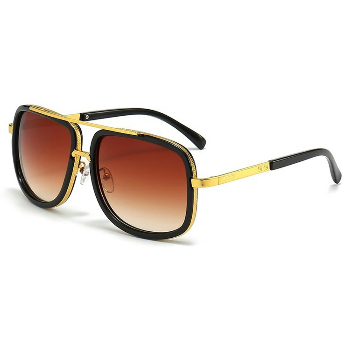 Spykay™ SG1013 Aviator Double Bridges Frame Brown Ombre Tinted Sunglasses - image 2