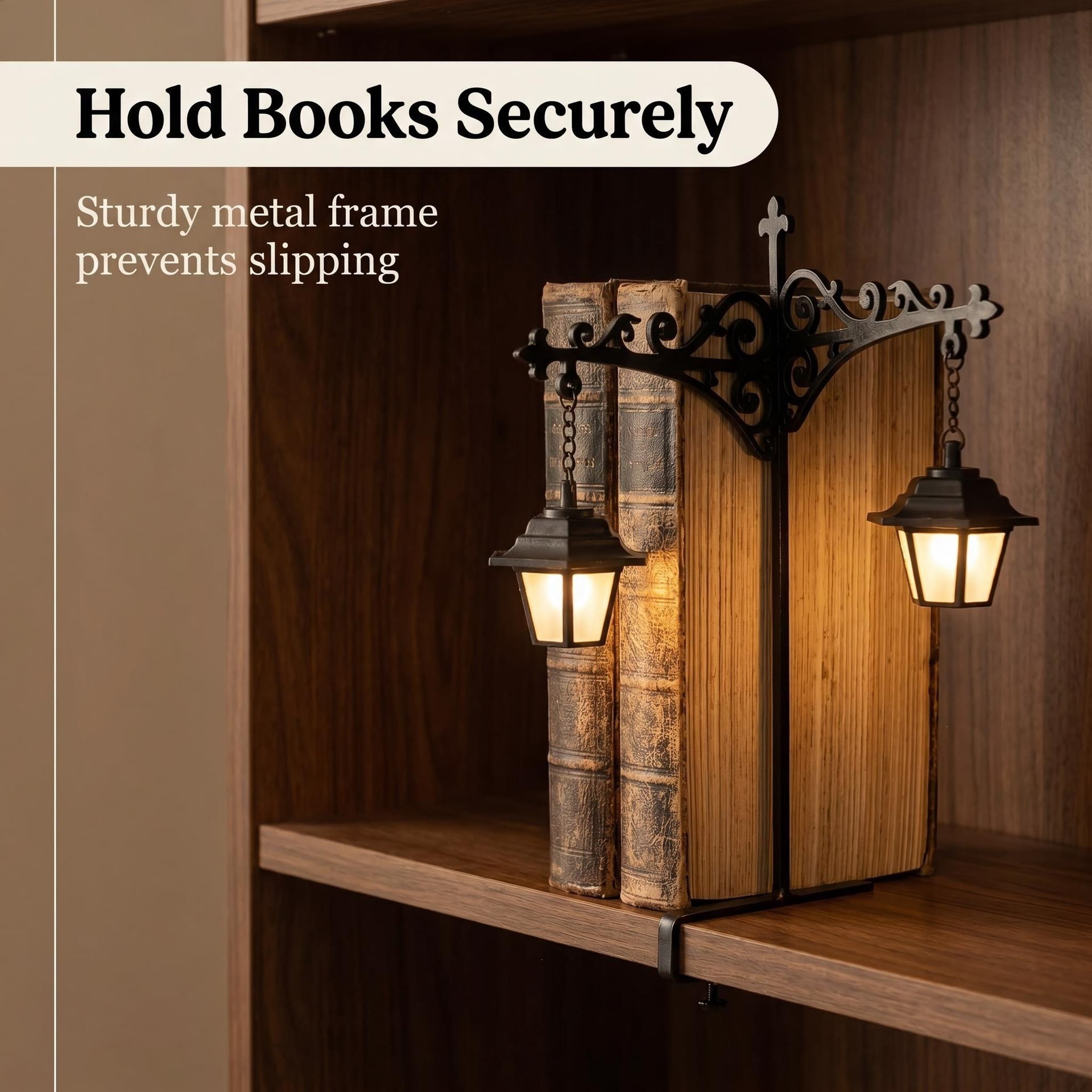Library Lantern-Decorative Bookshelf Lighting - image 5
