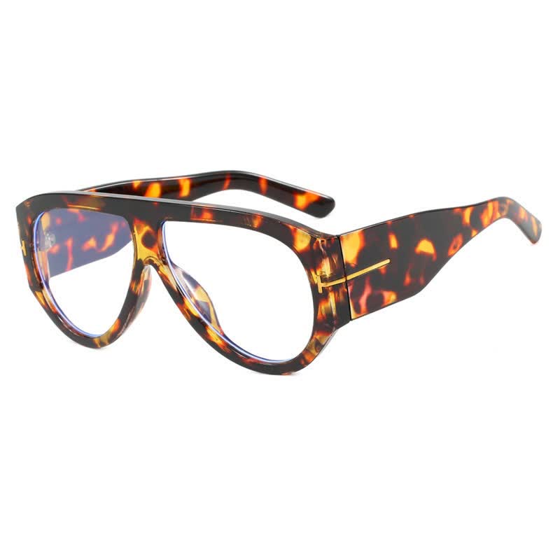 Spykay™ EG60664 'T' Design Toad Frame Aviator Eyeglasses - Leopard Print - image 12