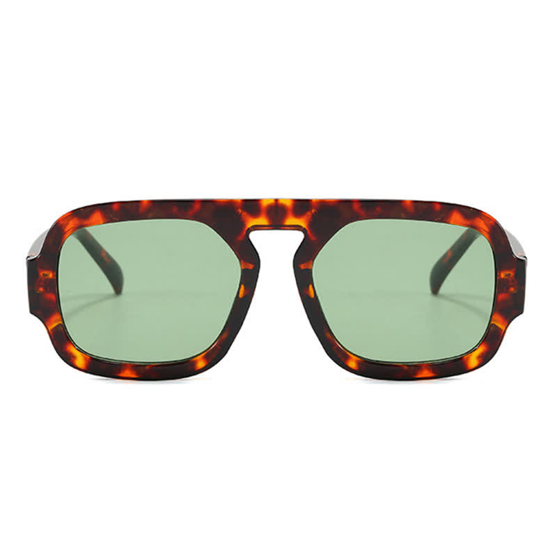 Spykay™ SG60722 Square Frame Leopard Print Cycling Aviator Sunglasses - image 3