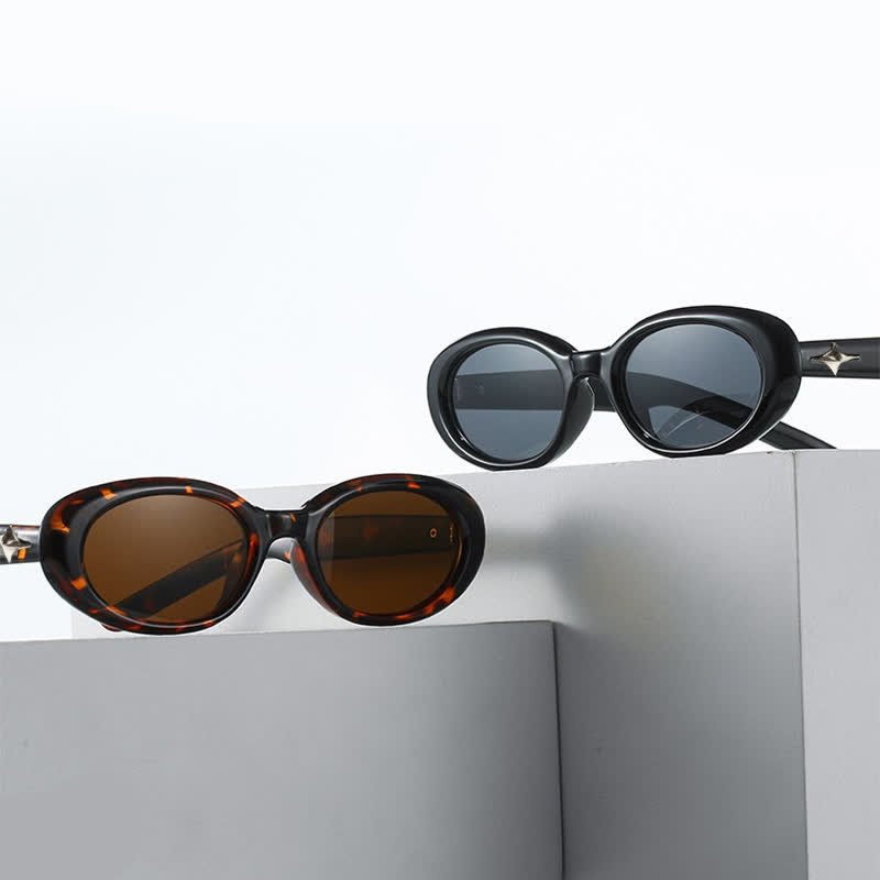 Spykay™ SG60719 Star Design Oval Frames Hipster Sunglasses - image 2