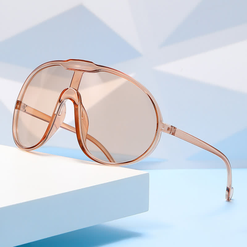 Spykay™ SG60729 One Piece Oversized Aviator Sunglasses - image 9