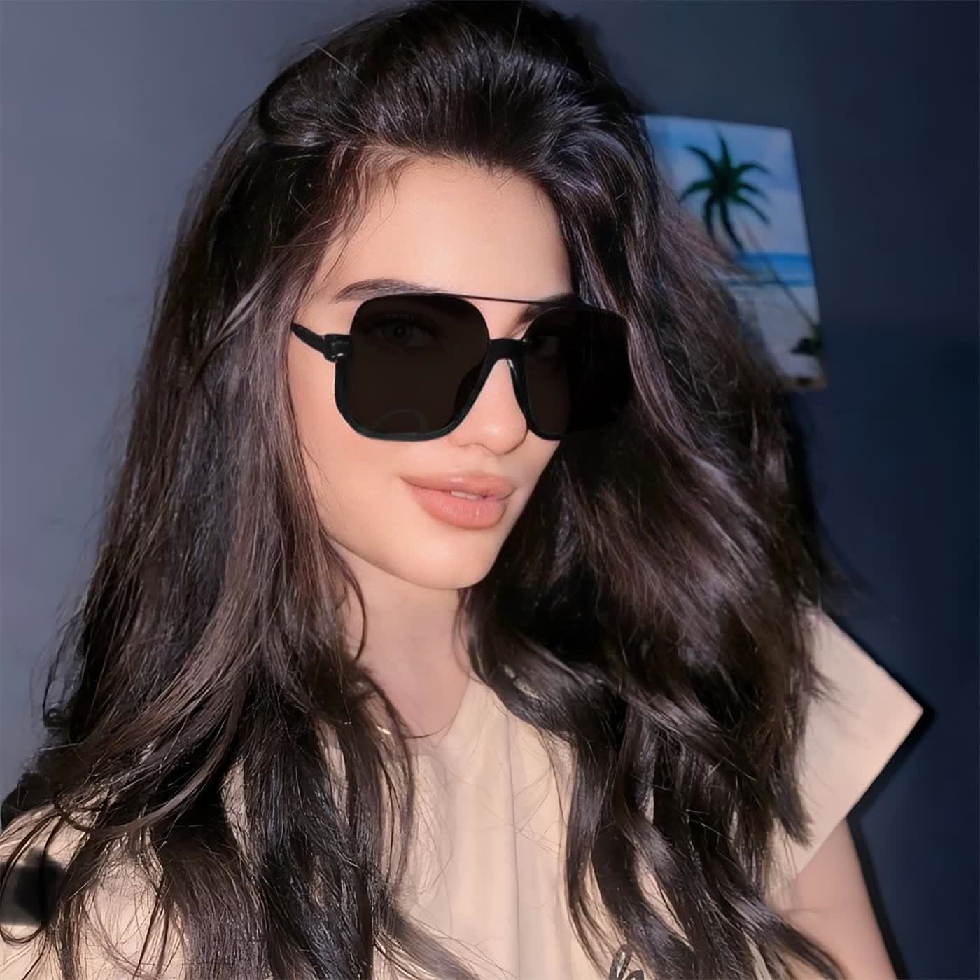 Spykay™ SG60691 Unisex Double Bridges Square Frame Semi-Rimless Sunglasses - image 16