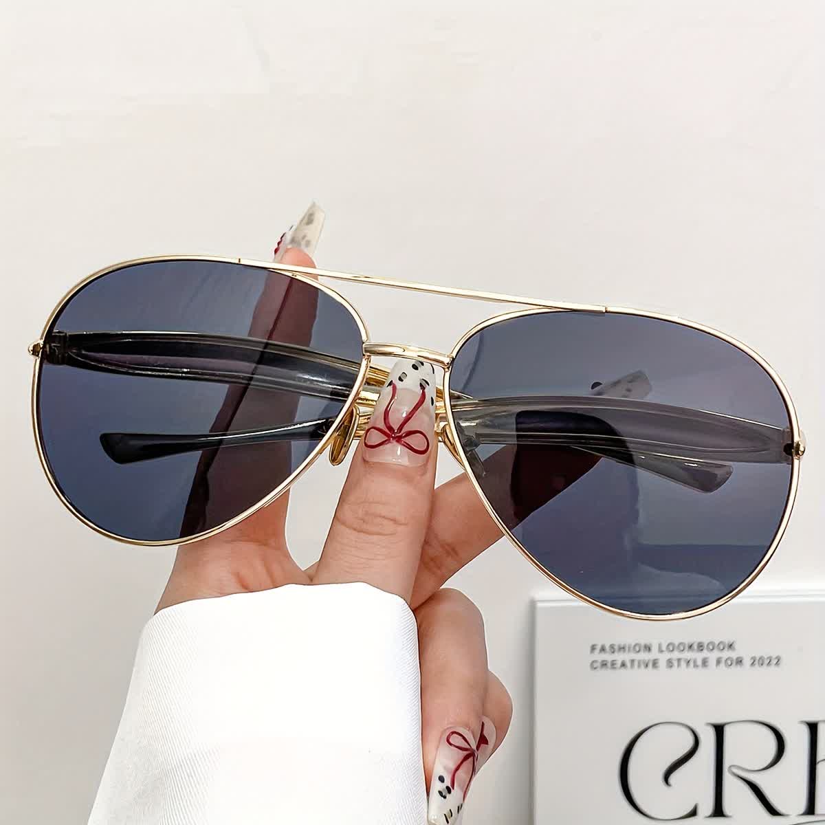 Spykay™ SG60665 Vintage Double Bridges Aviator Frame Sunglasses - image 17