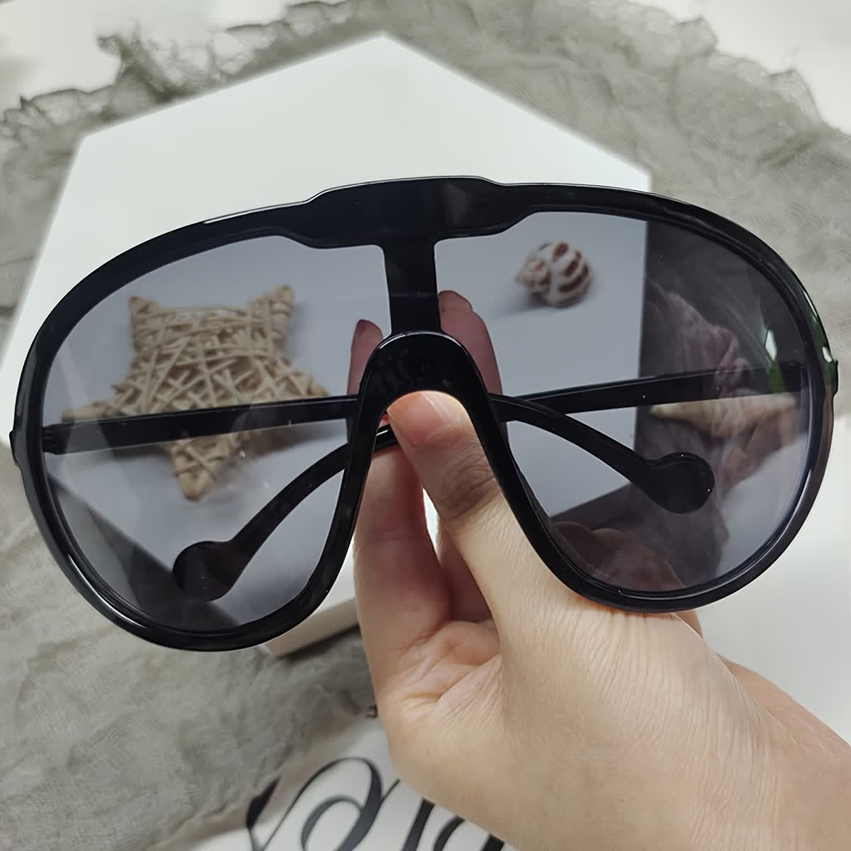 Spykay™ SG60729 One Piece Oversized Aviator Sunglasses - image 17