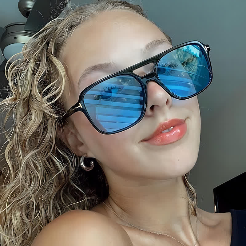 Spykay™ SG60710 Double Bridges Retro-Vintage Aviator Sunglasses - image 29