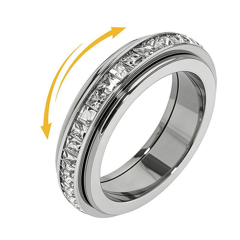 Spinner Anxiety Ring , Fidget Stress Relief Band for Men & Women, Sizes 5-12 - image 1