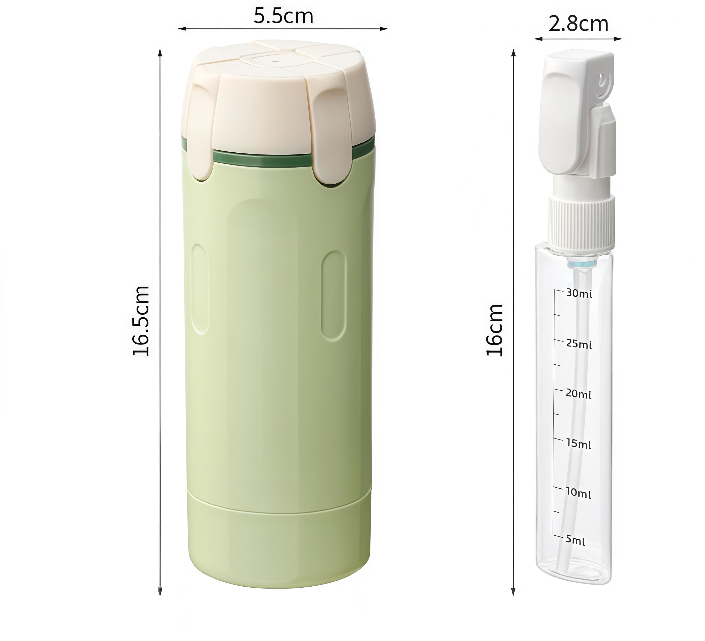 4-in-1 Portable Travel Dispenser Bottle - Green - image 8