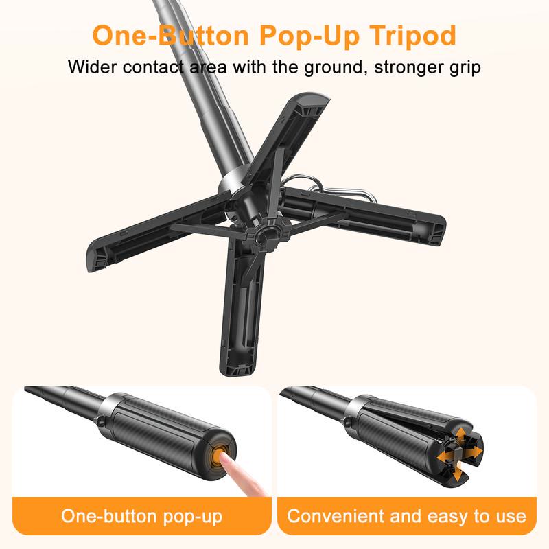 2026 Upgrated 5-in-1 Magnetic Selfie Stick With Remote For Cell Phone 360° Rotation - image 3