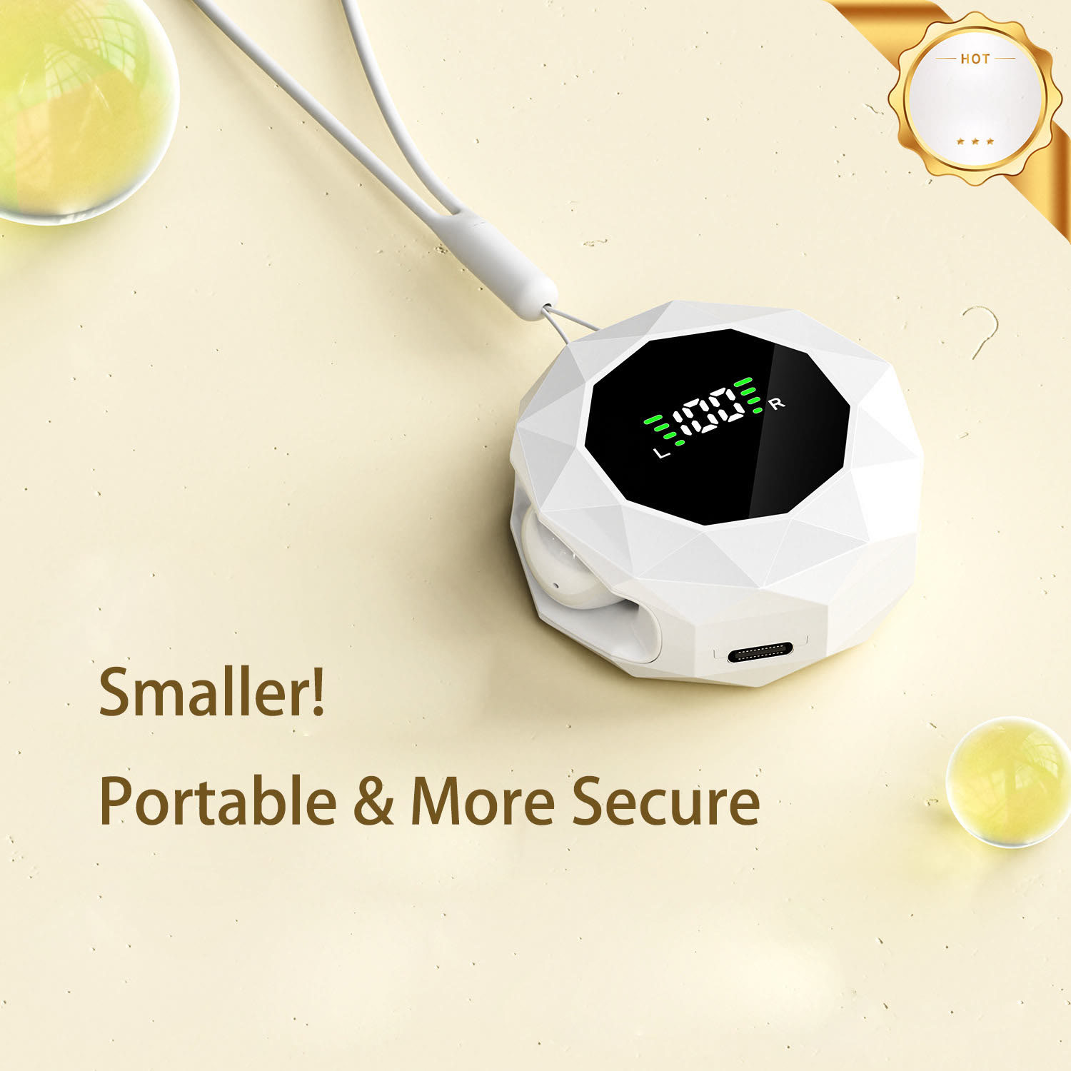 Mini Wireless Sleep Earbuds For Side Sleepers, Bluetooth 6.0 In-ear Headphones With Noise Reduction - White - image 9