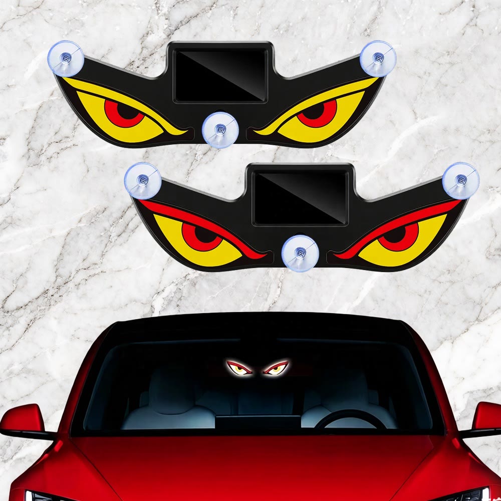 Wireless Solar Devil Eye LED Car Ambient Light - image 1