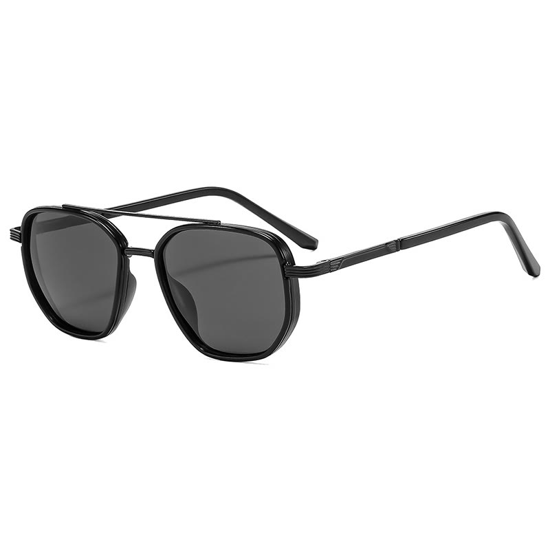Fashion Vacation Double Bridge Sunglasses - Black - one size - image 5