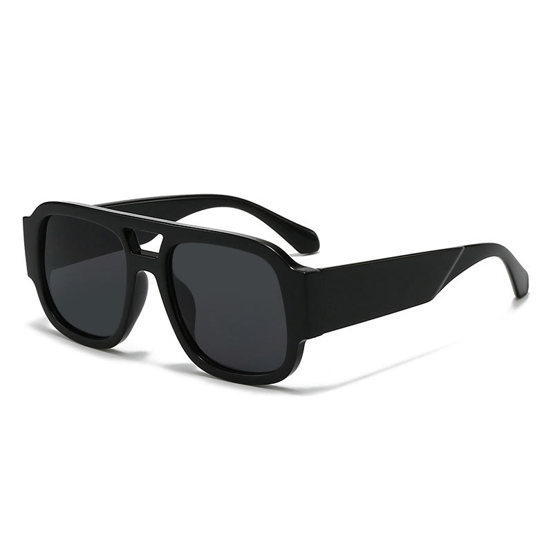 Fashion Personality Uv Protection Sunglasses - Black+Grey - one size - image 8