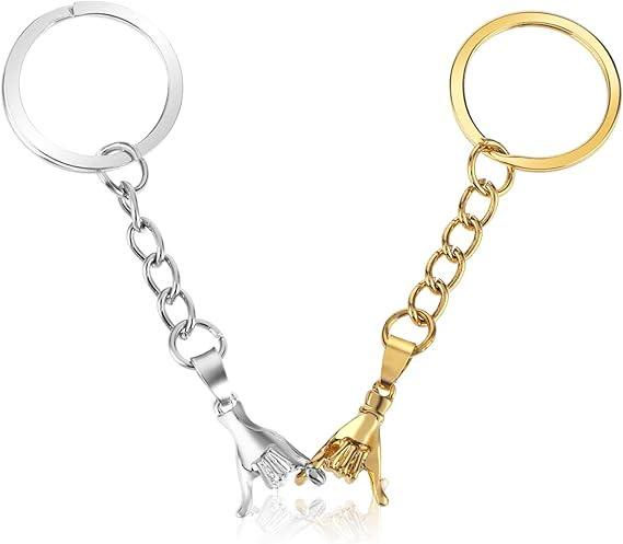 2pcs Pinky Promise Matching Keychains Mother's Day Gift for Mom & Daughter - image 2