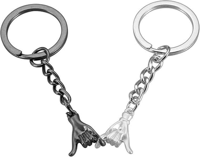 2pcs Pinky Promise Matching Keychains Mother's Day Gift for Mom & Daughter - image 3