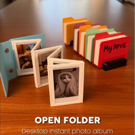 Retro Desktop Instant Photo Album For Instax Mini, Desktop Photo Organiserunique Gift - image 1