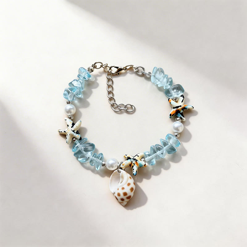 Beach Shell And Starfish Handmade Bracelet - 13 - 15-20cm - image 20