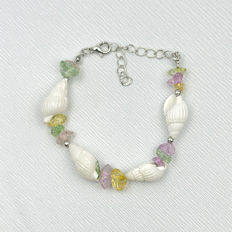 Beach Shell And Starfish Handmade Bracelet - 17 - 15-20cm - image 24