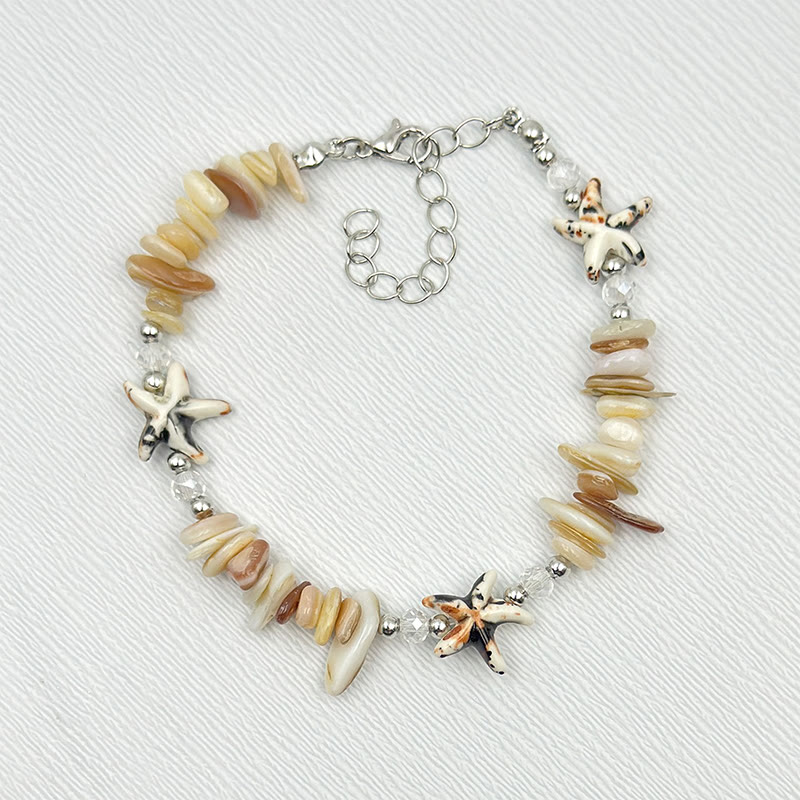 Beach Shell And Starfish Handmade Bracelet - 15 - 15-20cm - image 22